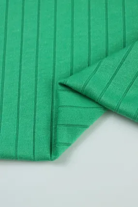 2YD PRECUT; Kelly Green Seville Wide Rib Knit