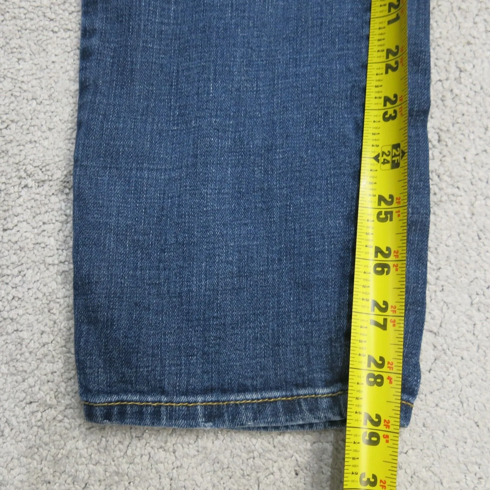 American Eagle Jeans Womens 6 Short Blue Denim Stretch Straight Low Rise Cotton