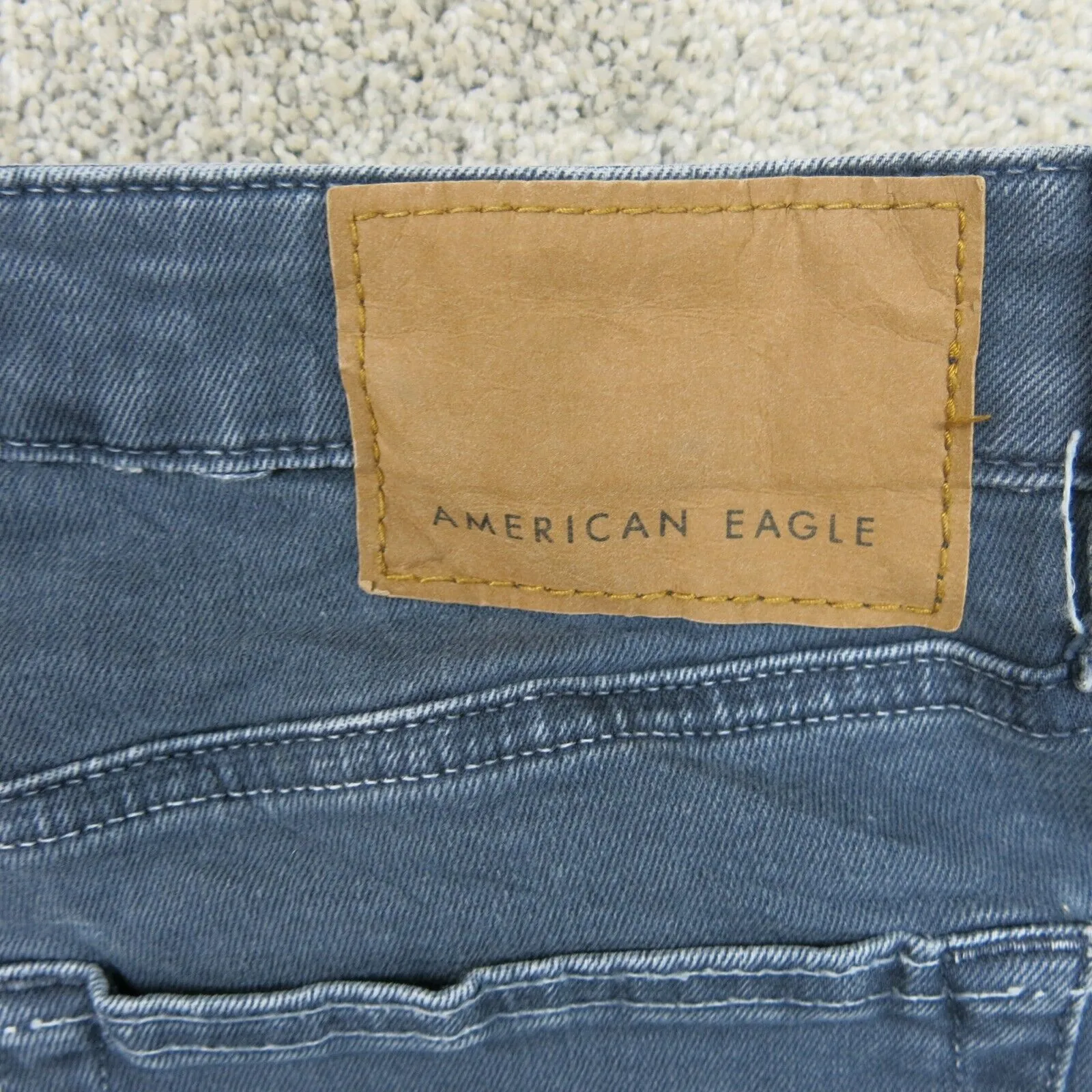 American Eagle Womens Jeans Skinny Leg High Rise Five Pockets Blue Size W32xL30