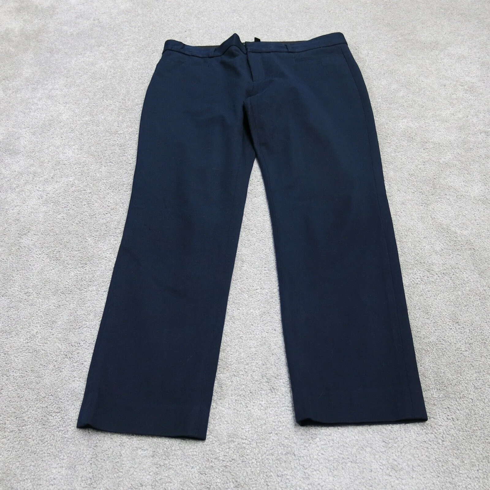 Banana Republic Mens Slim Straight Leg Dress Pant Mid Rise Pockets Blue Size 10