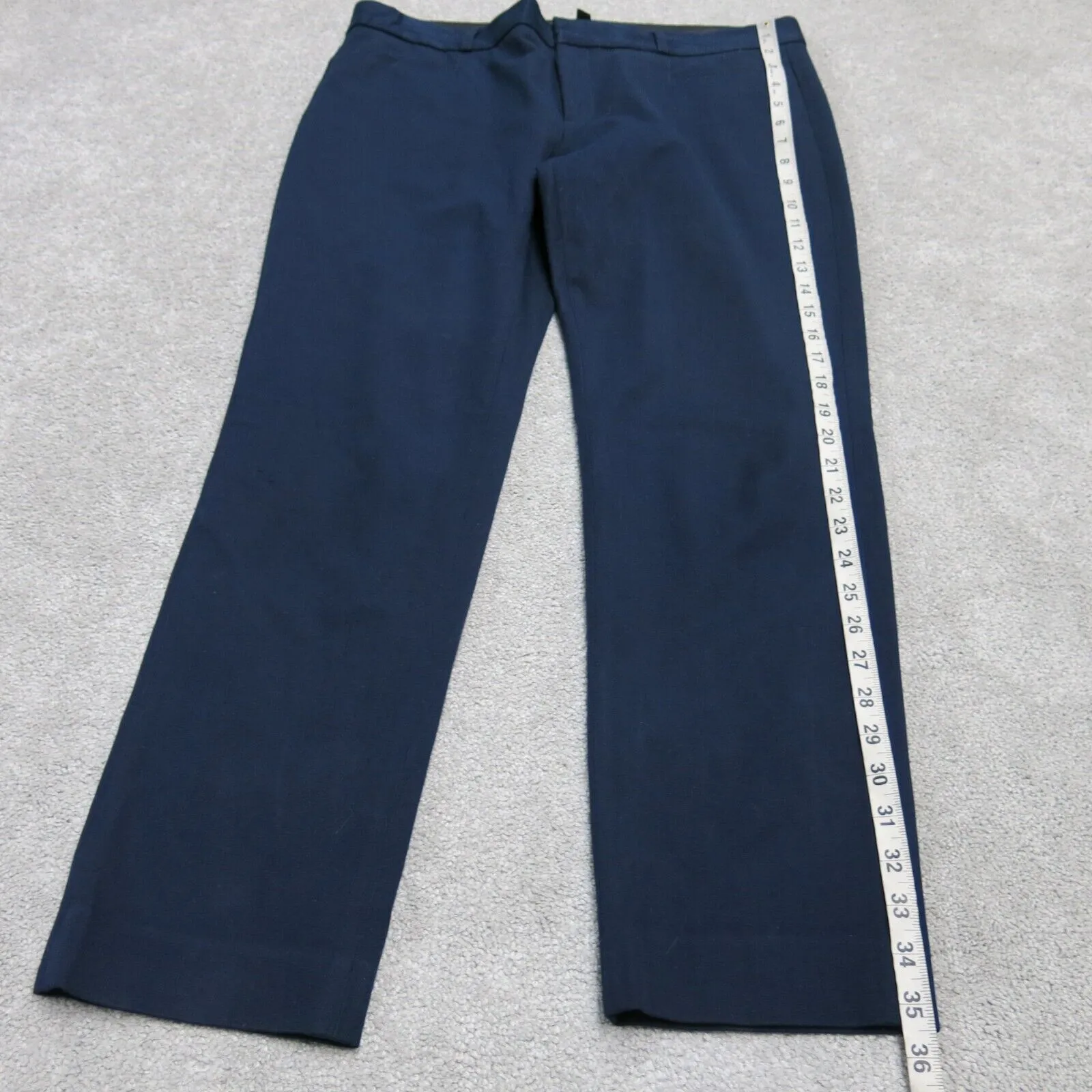 Banana Republic Mens Slim Straight Leg Dress Pant Mid Rise Pockets Blue Size 10