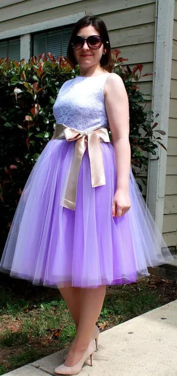 Beautiful Multi-layer Pure Color A-line Tulle Skirt