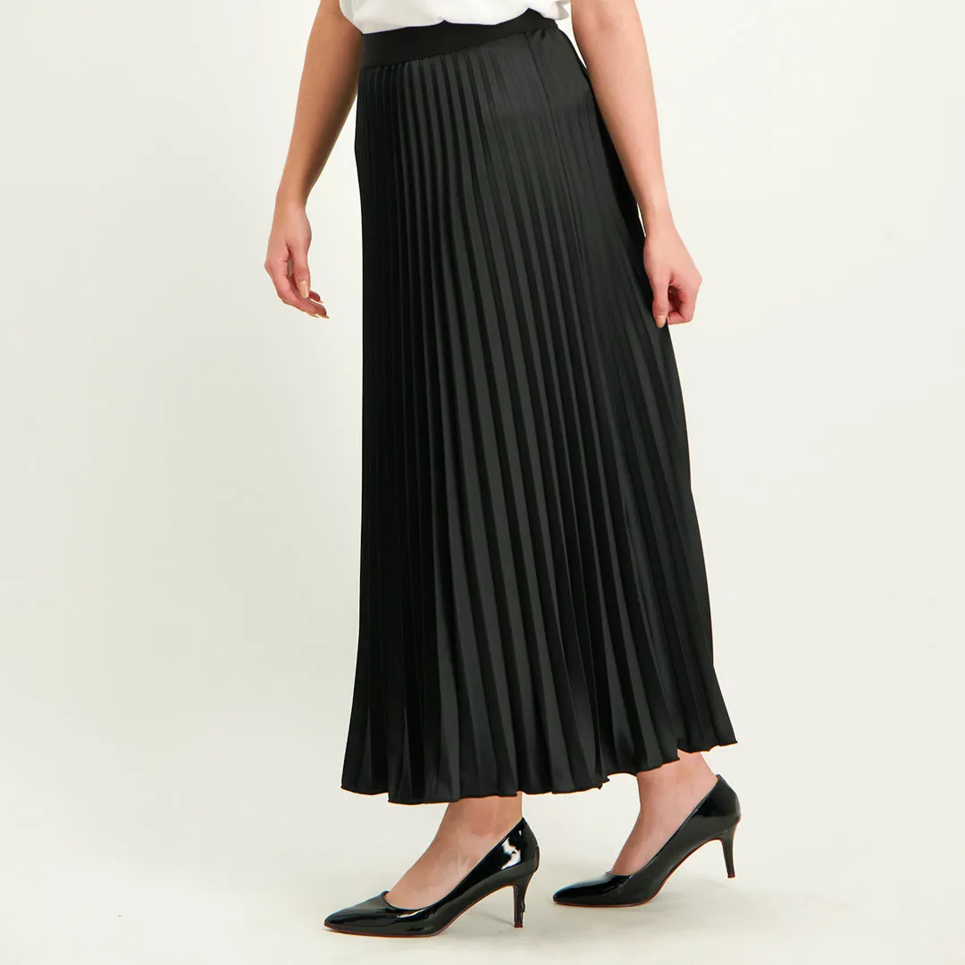 Black Pleated Skirt