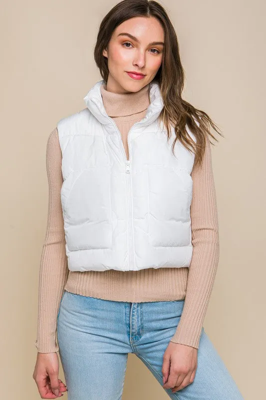 Classic Puffer Vest With Pockets