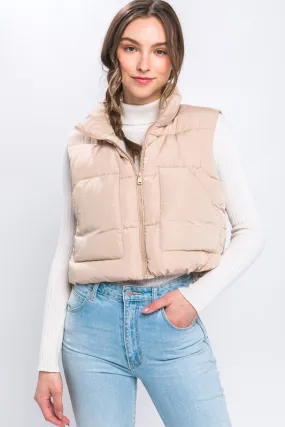 Classic Puffer Vest With Pockets