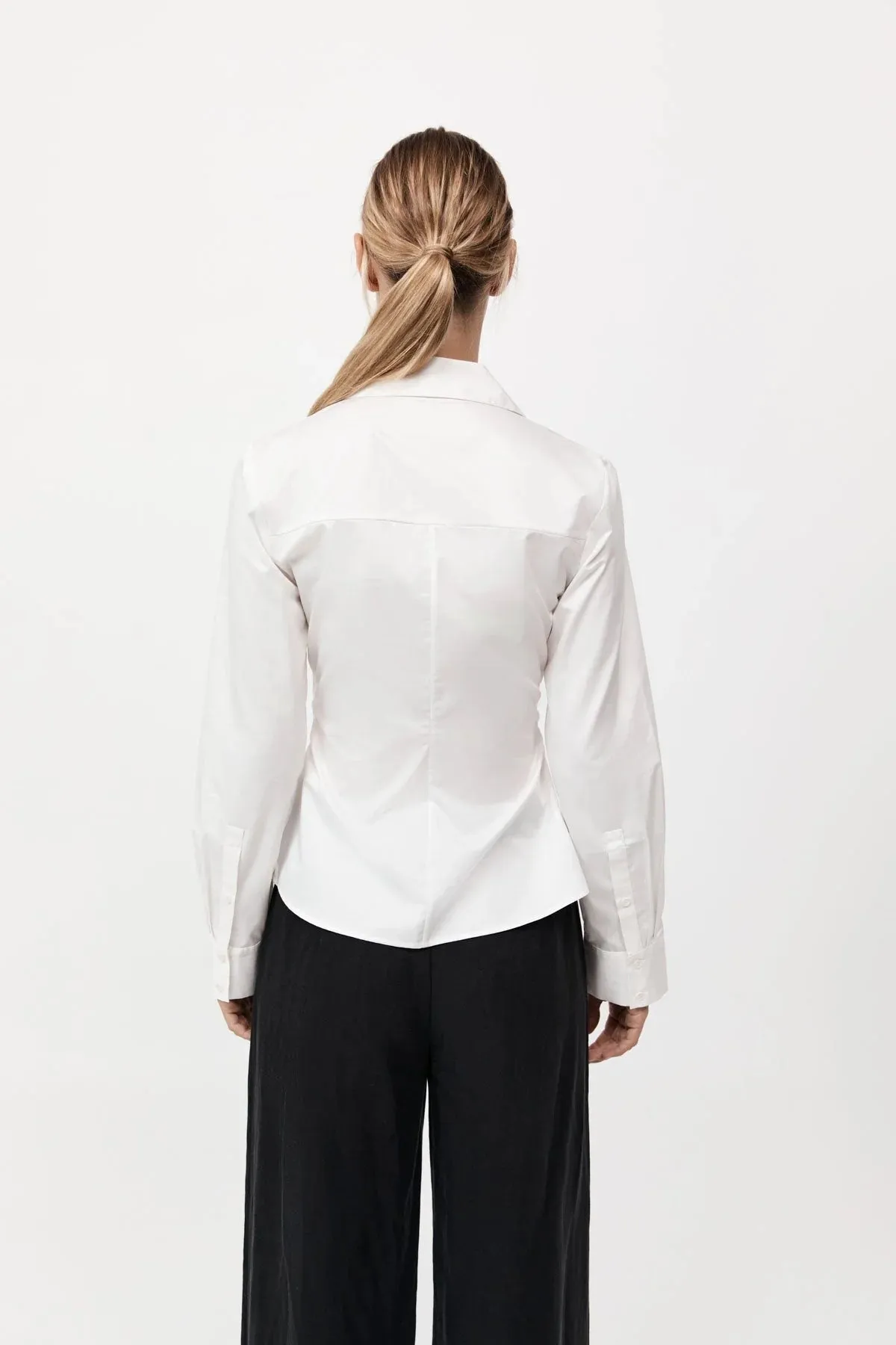 Deconstructed Shirt in White