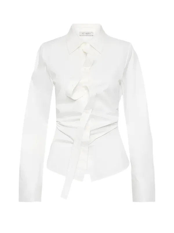 Deconstructed Shirt in White