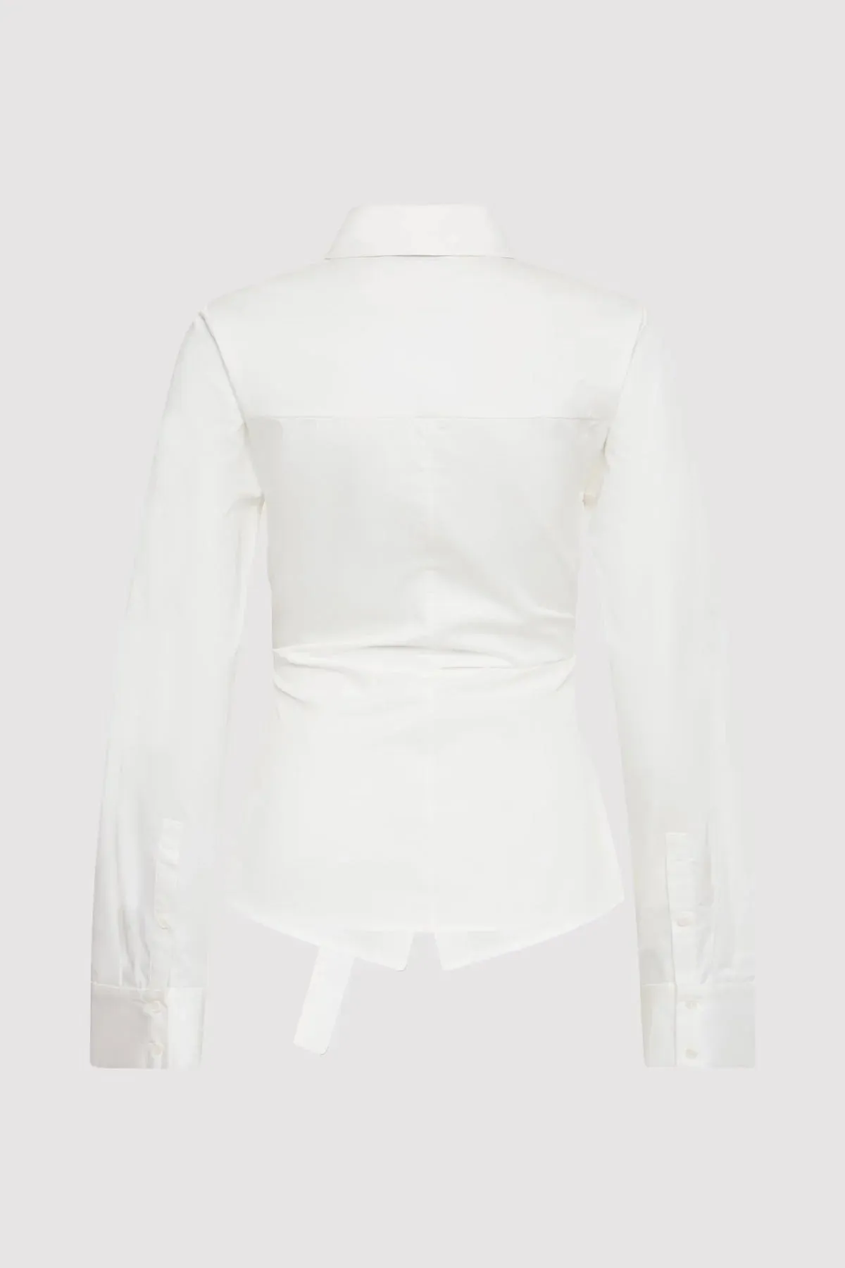 Deconstructed Shirt in White