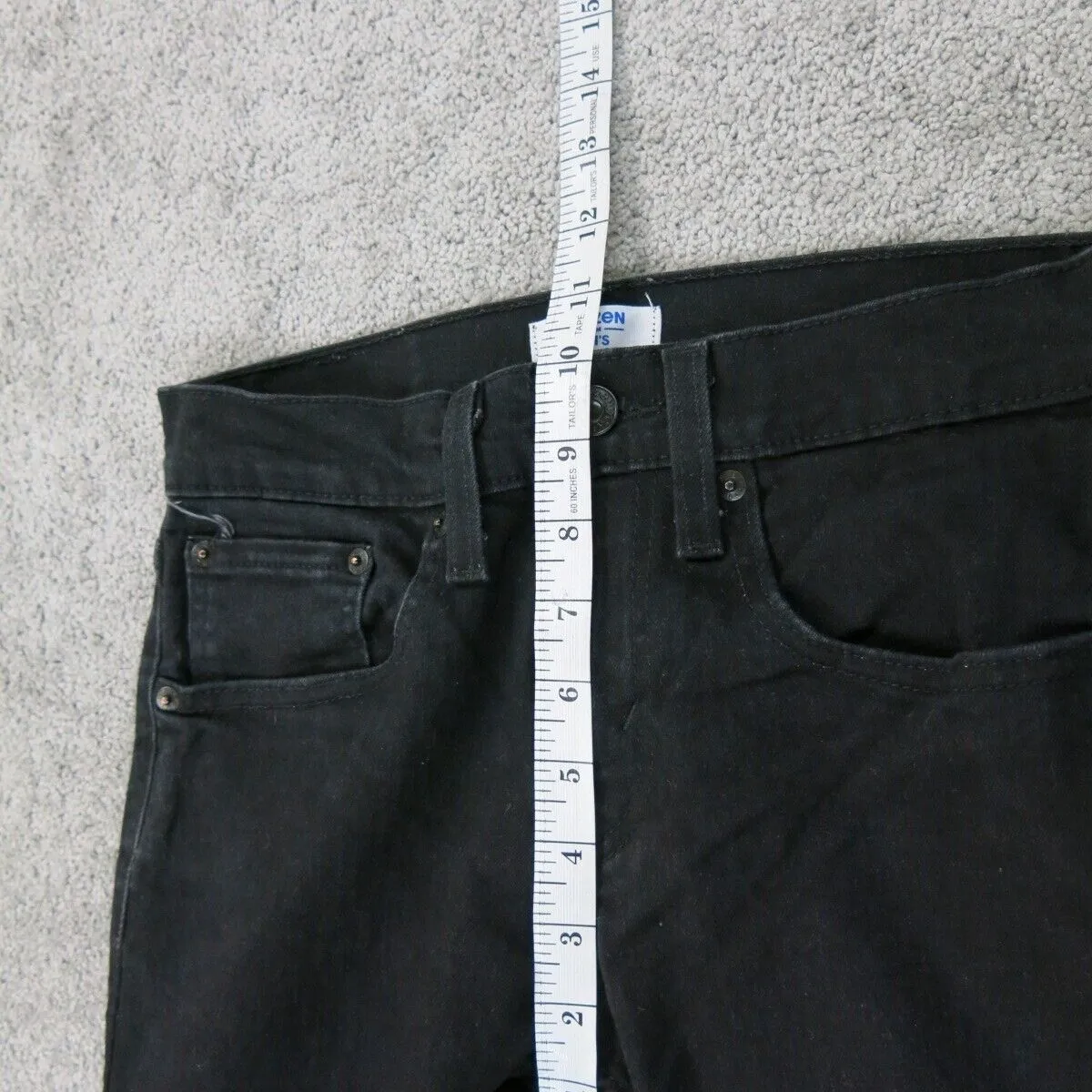 Denizen From Levis Women Ankle Skinny Jeans Mid Rise Modern Black Size W28XL30