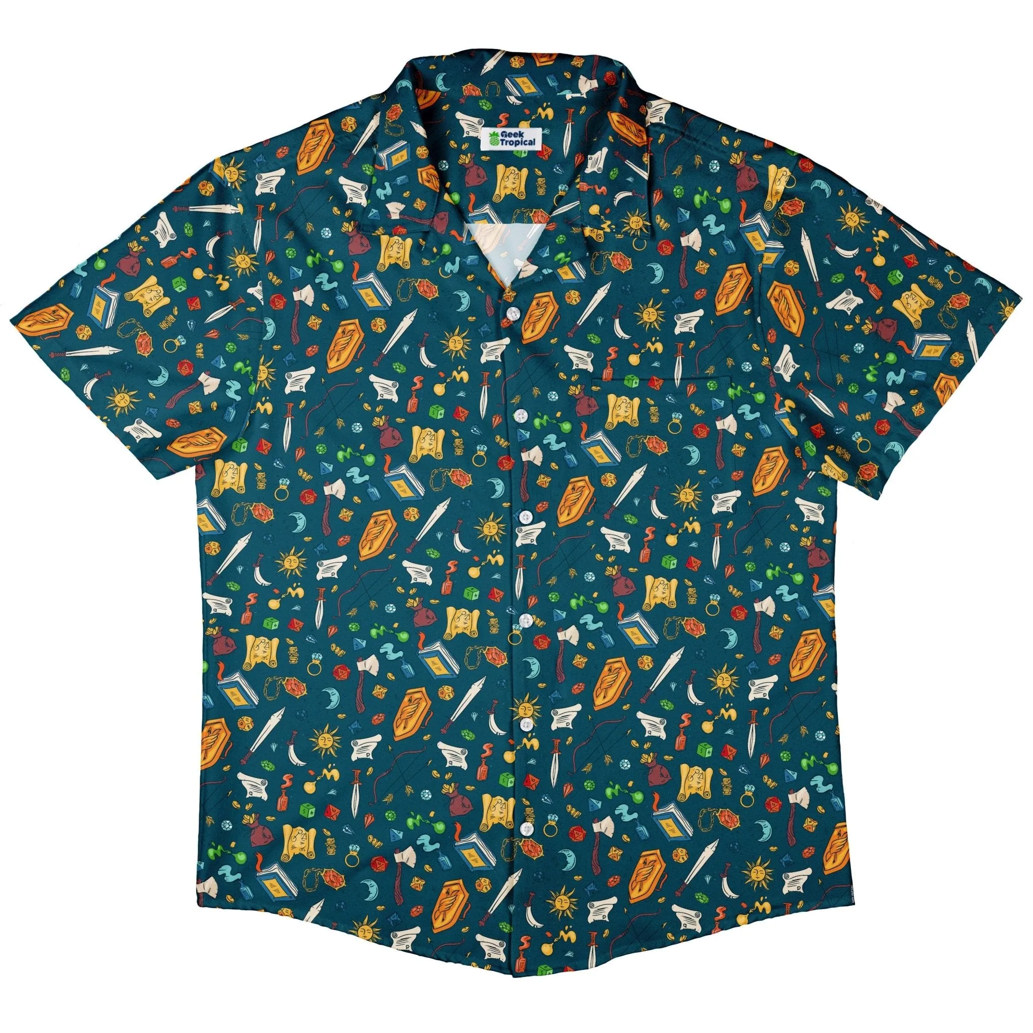 Dnd Adventure Button Up Shirt