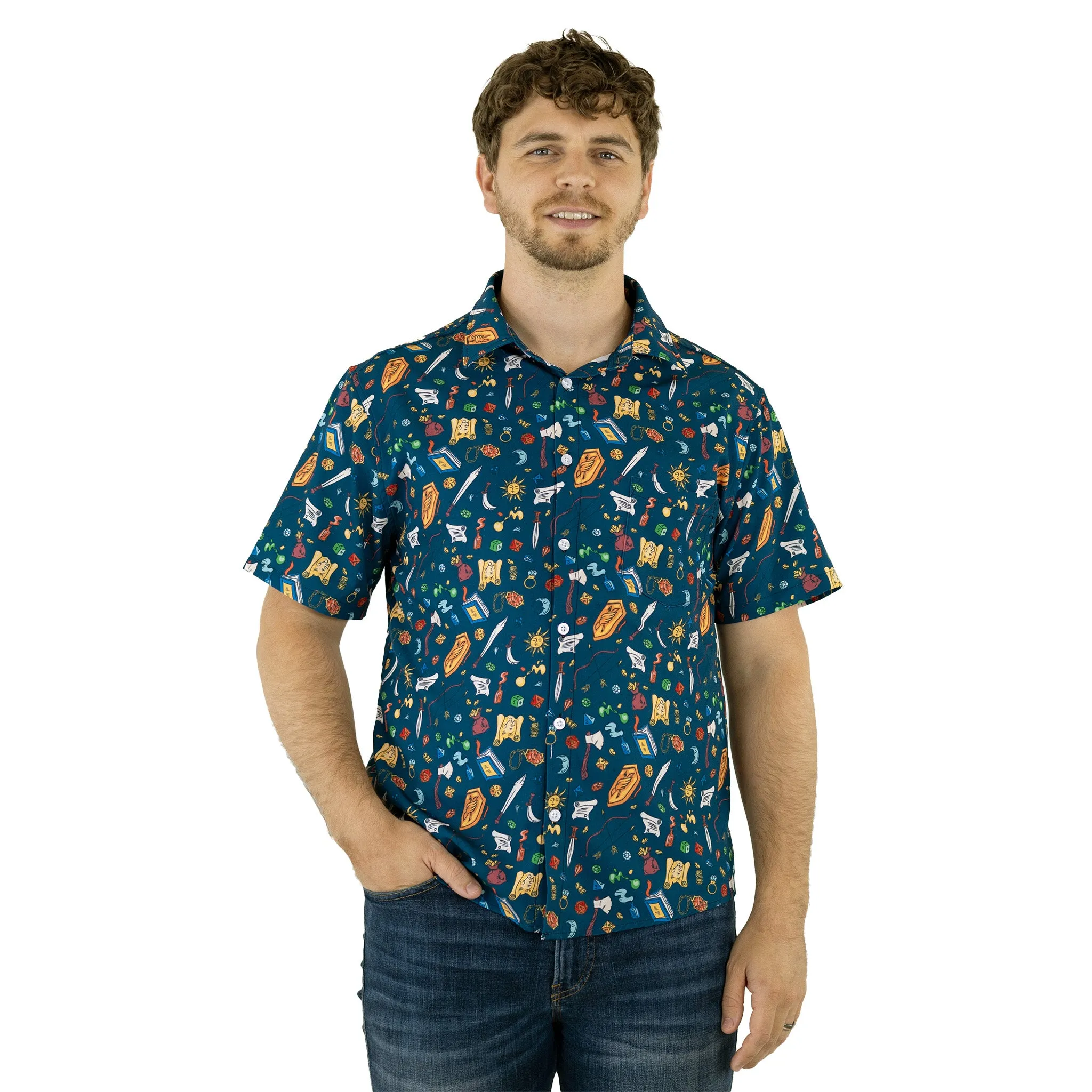 Dnd Adventure Button Up Shirt