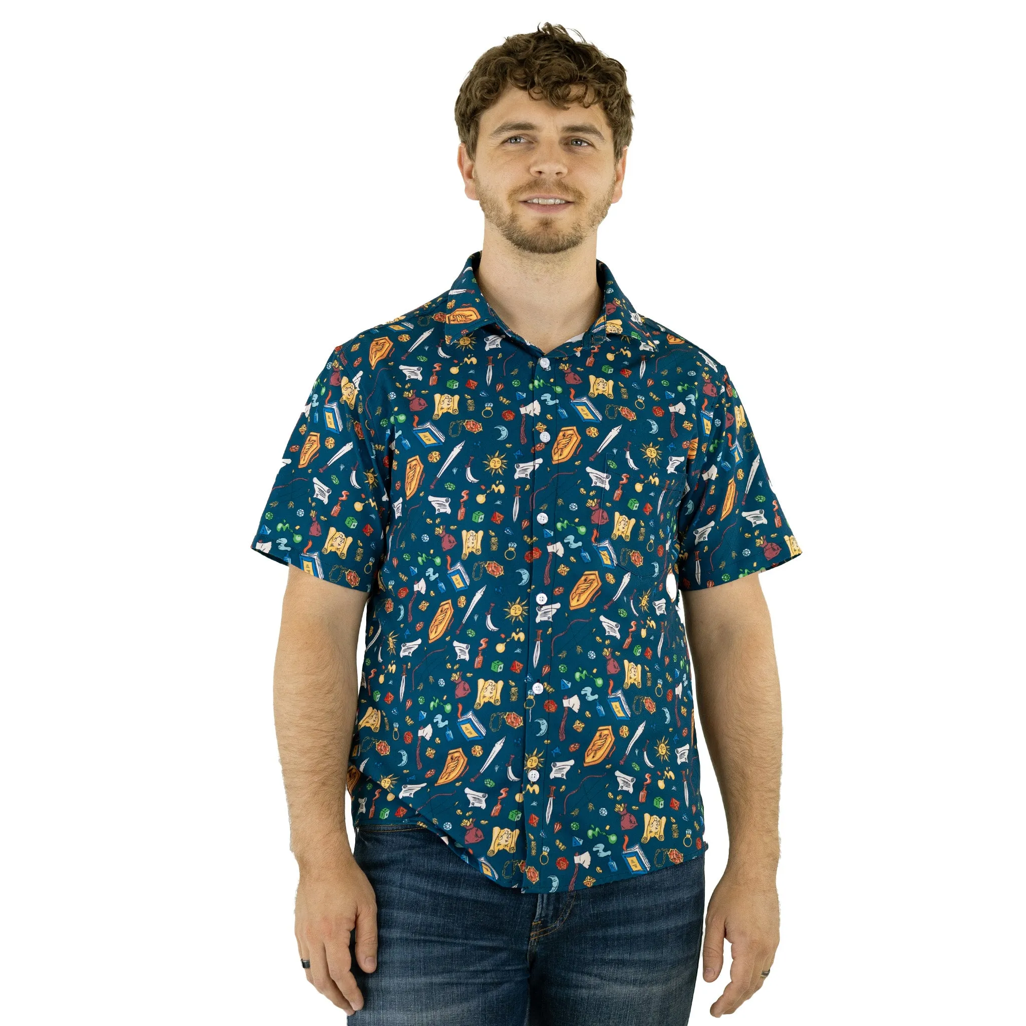 Dnd Adventure Button Up Shirt