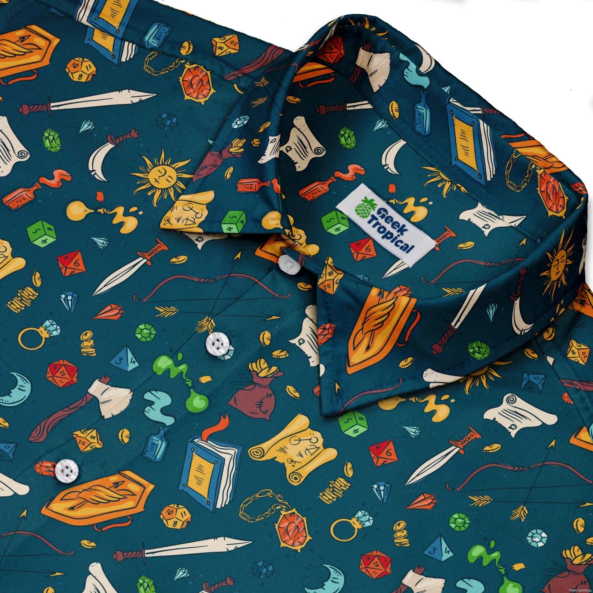 Dnd Adventure Button Up Shirt