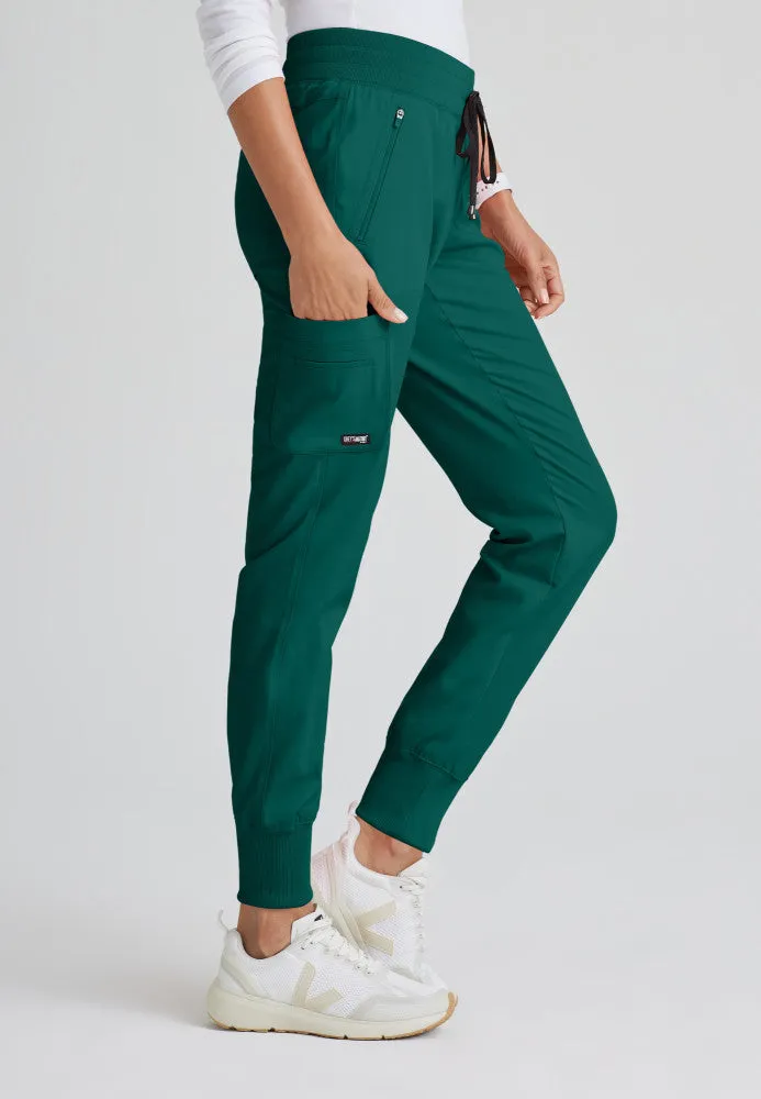 Eden 5-Pocket Mid-Rise Jogger Scrub Pant