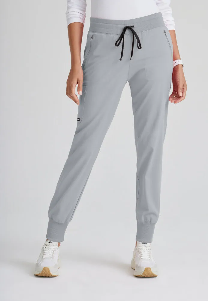 Eden 5-Pocket Mid-Rise Jogger Scrub Pant