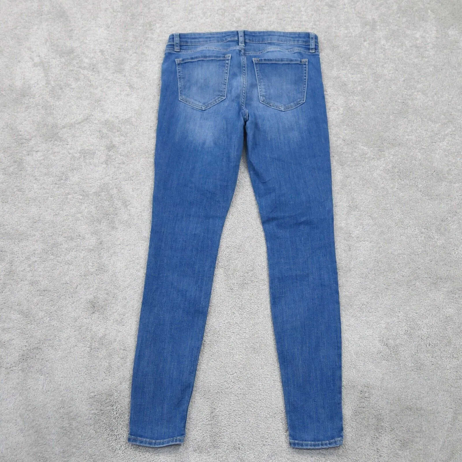 Gap Womens Legging Jeans Denim Stritch Distressed Low Rise Logo Blue Size 4/27