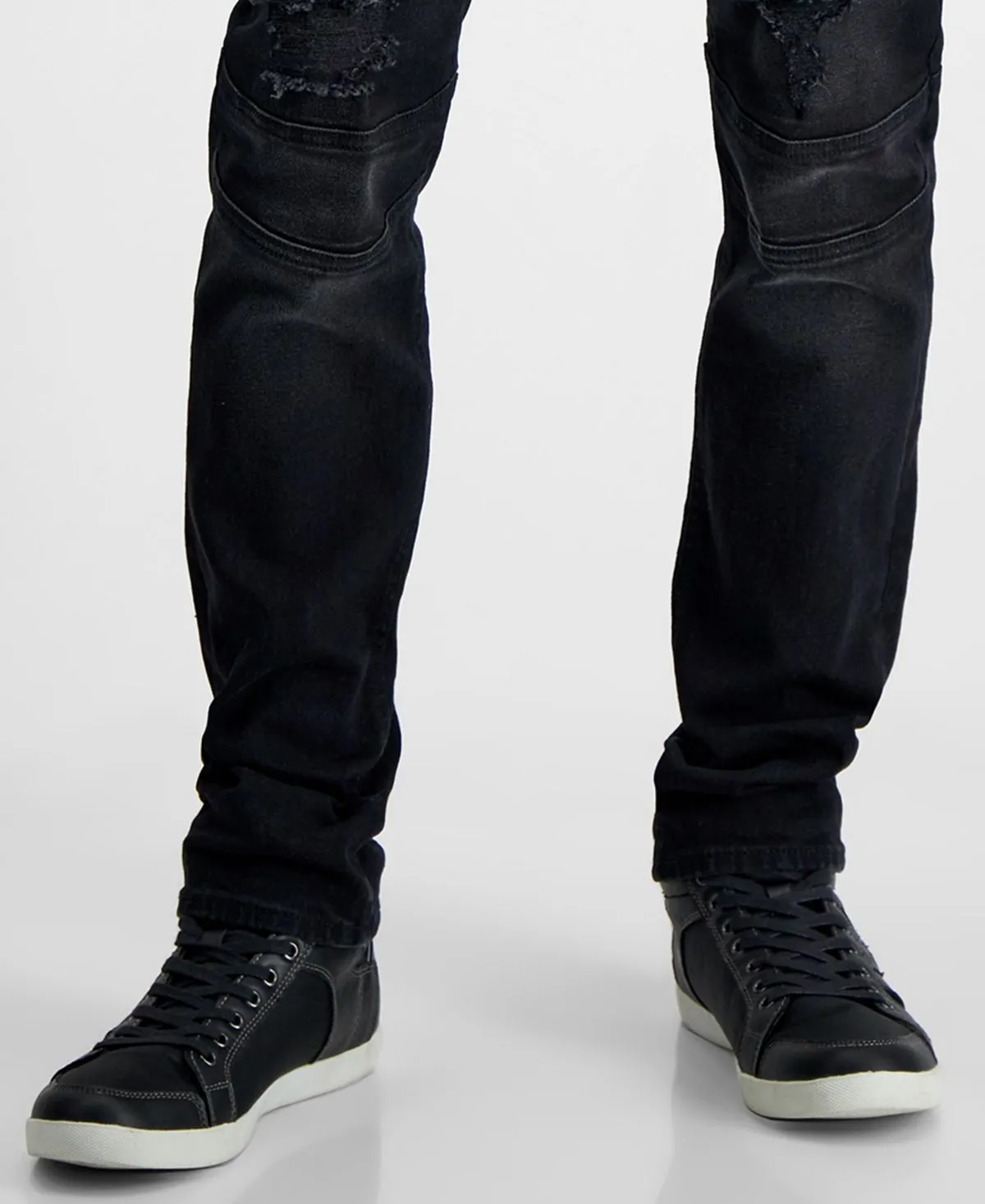 GUESS Men's Eco-Slim Tapered Biker Jeans