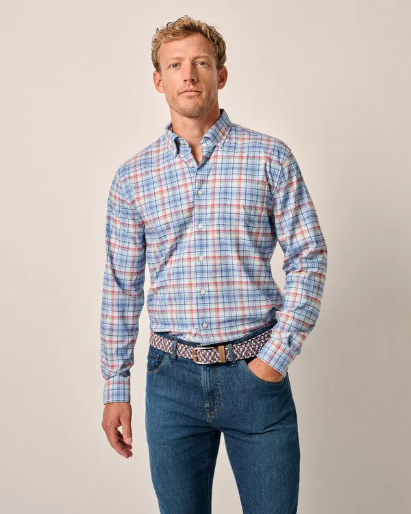 Johnnie-O Men's Peterson Performance Button Up Shirt