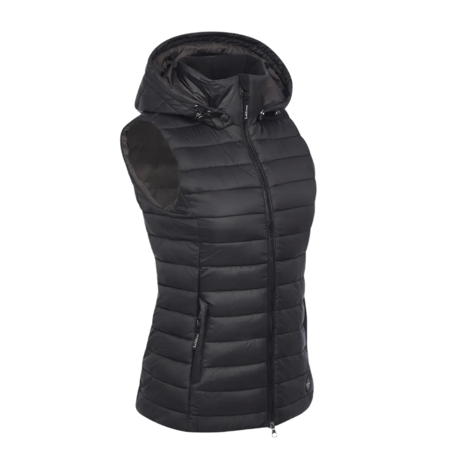 LeMieux Tilly Ladies Hooded Puffer Vest, Black