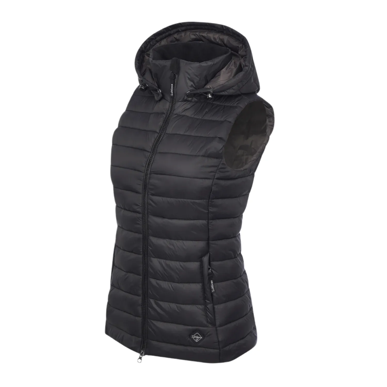 LeMieux Tilly Ladies Hooded Puffer Vest, Black