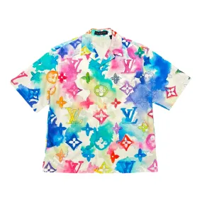 Louis Vuitton Watercolor Button Up Shirt Multicolor Pre-Owned