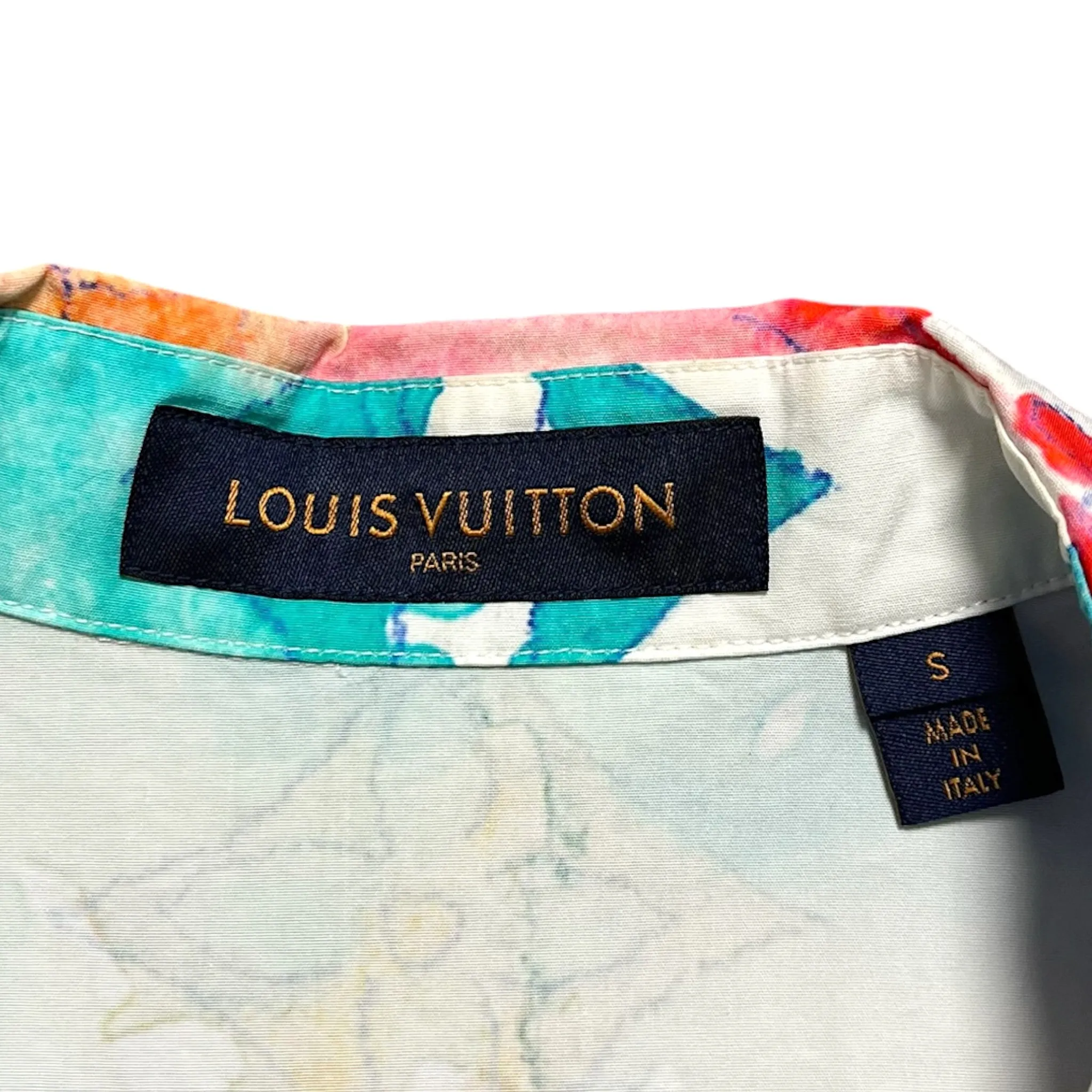 Louis Vuitton Watercolor Button Up Shirt Multicolor Pre-Owned