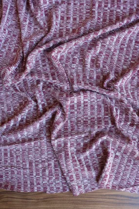 Marled Burgundy 9x4 Rib Knit