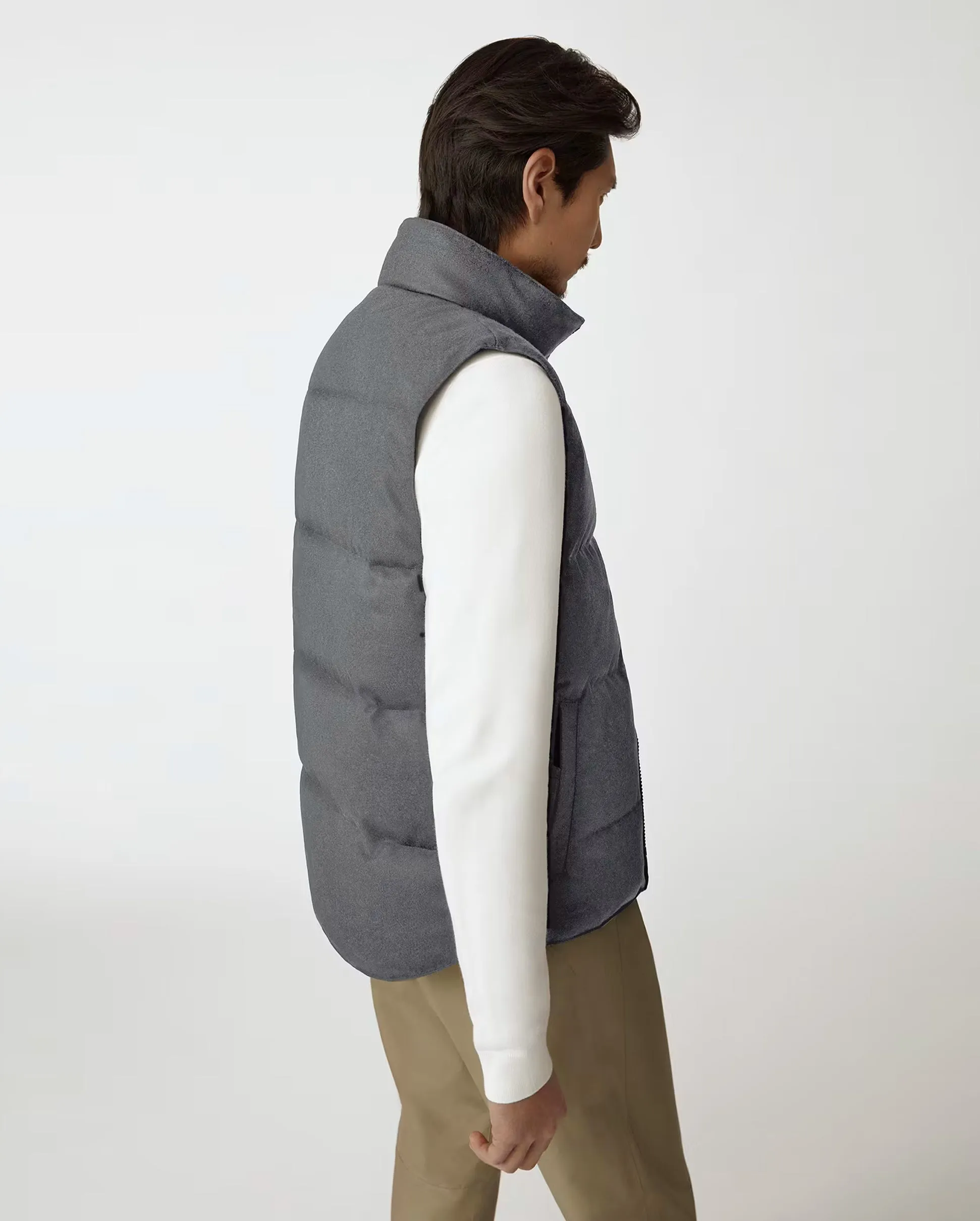 MEN'S GARSON VEST WOOL / SLATE GREY MELANGE