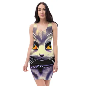 "Cat Lovers" Collection - Cat Face Mini Dress