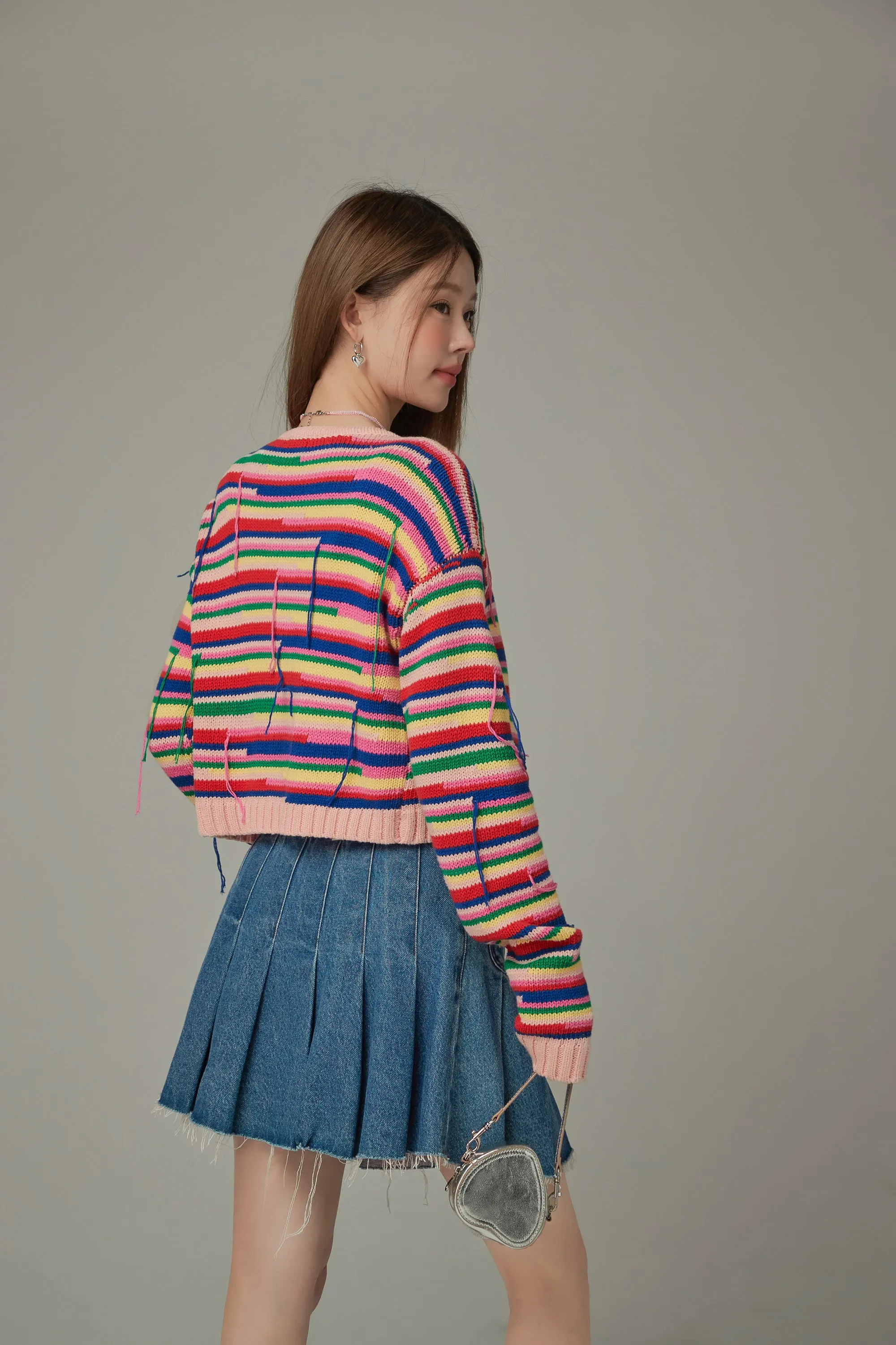 Rainbow Knit Cardigan