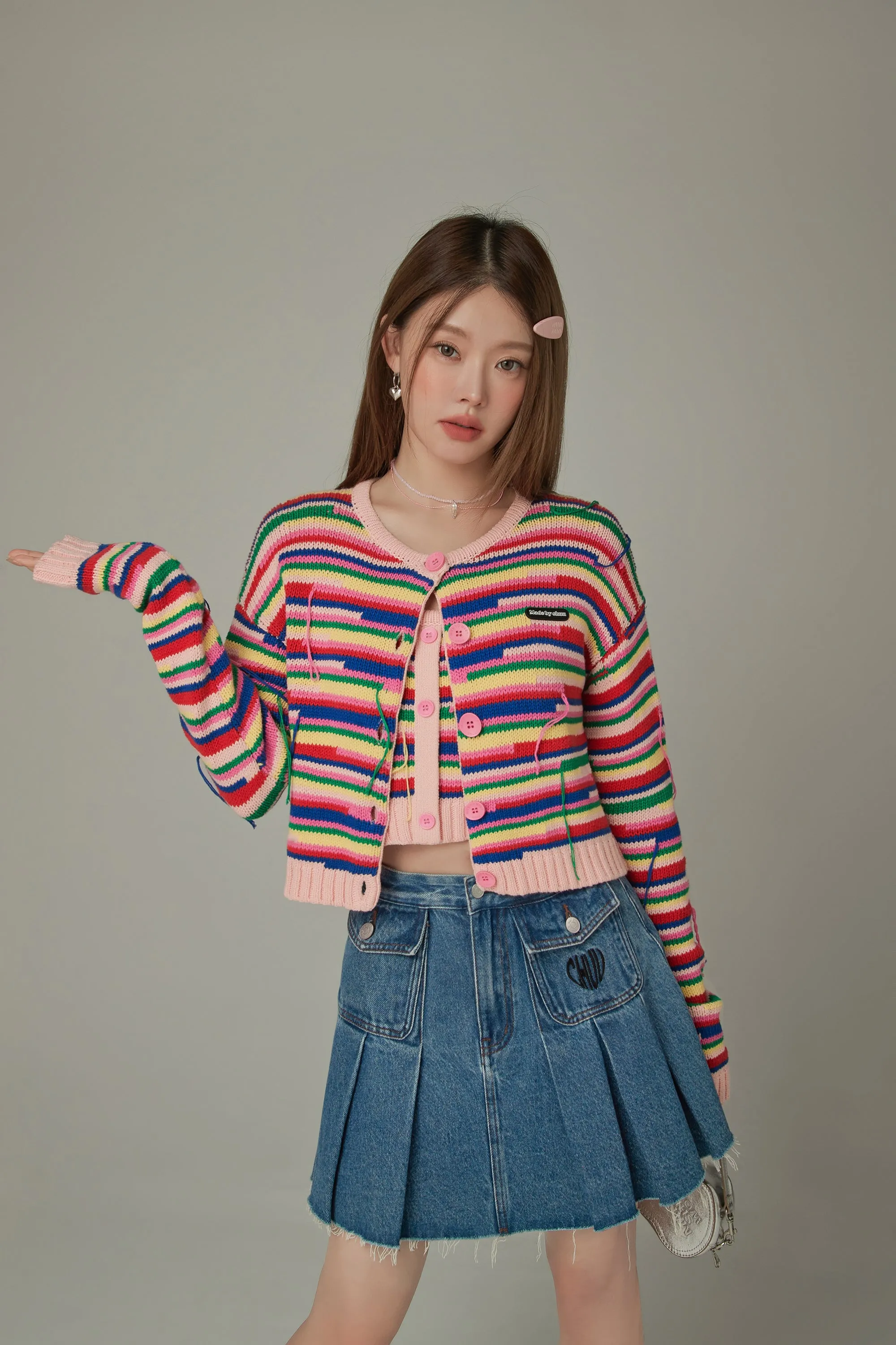 Rainbow Knit Cardigan