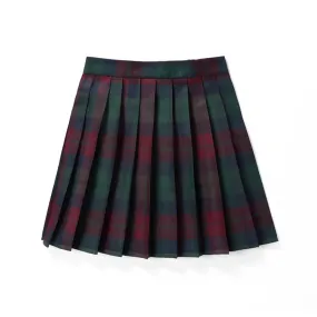 [Red Green] JK vintage plaid uniform skirt