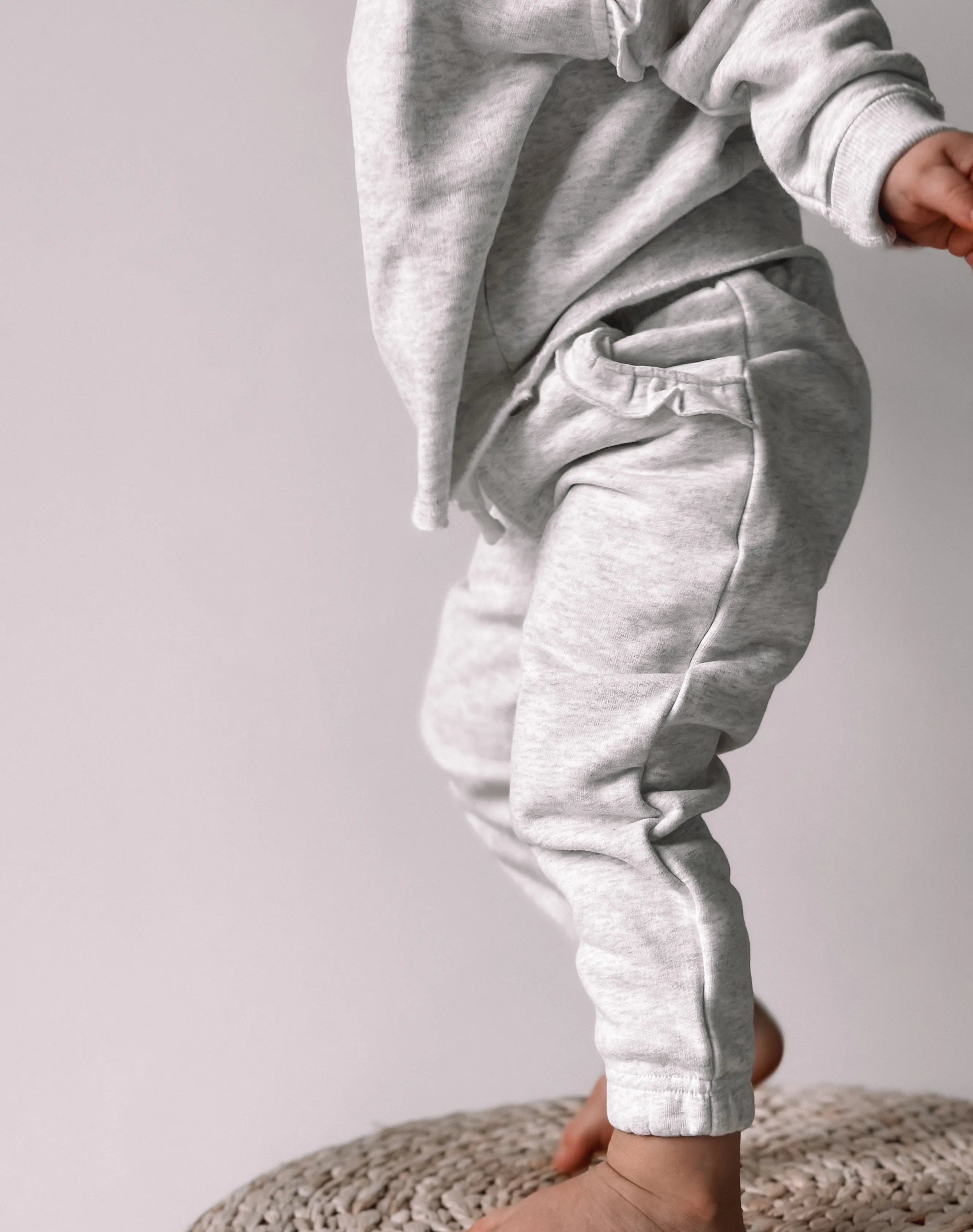 Ruffle Sweatpant - Grey