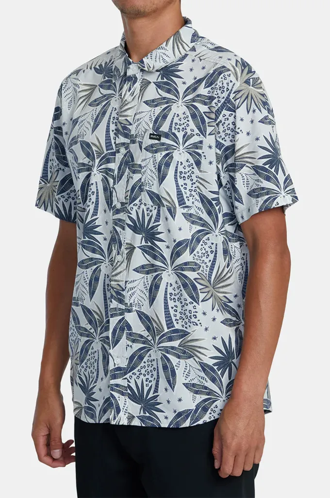 RVCA Anytime Short Sleeve Woven Button Up Shirt