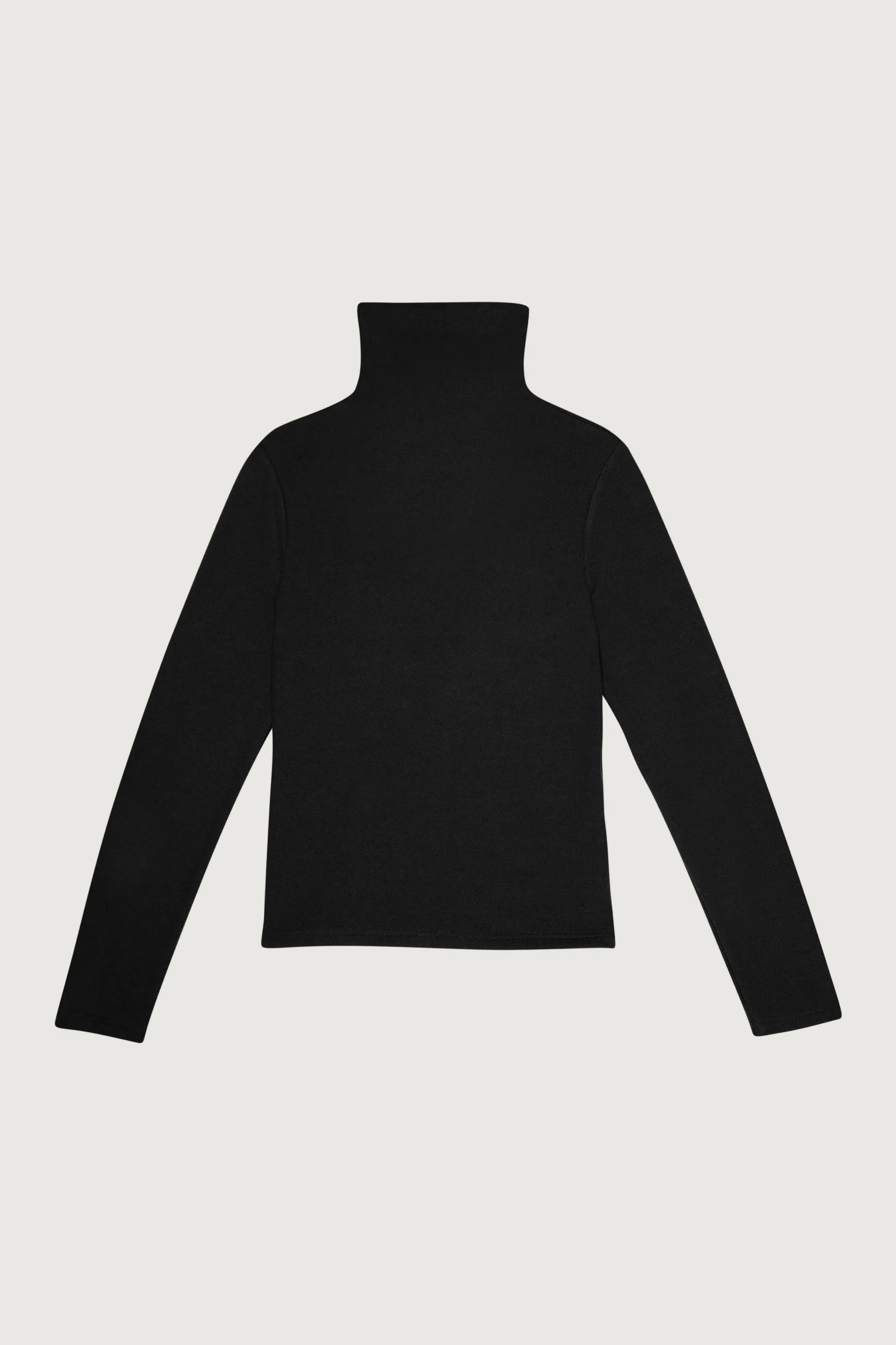 SOFT-FEEL FITTED MOCKNECK TOP