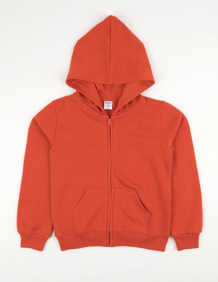 Solid Classic Color Zip Hoodies