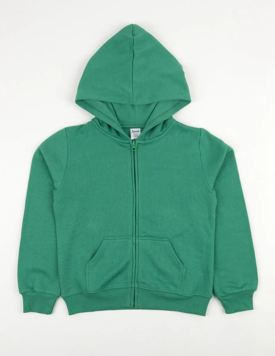 Solid Classic Color Zip Hoodies