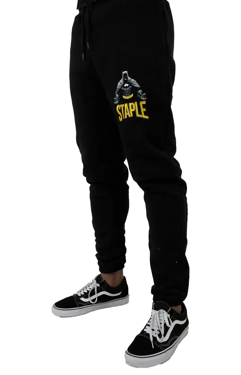 Staple Design x Batman Fleece Graphic Sweatpants - Black