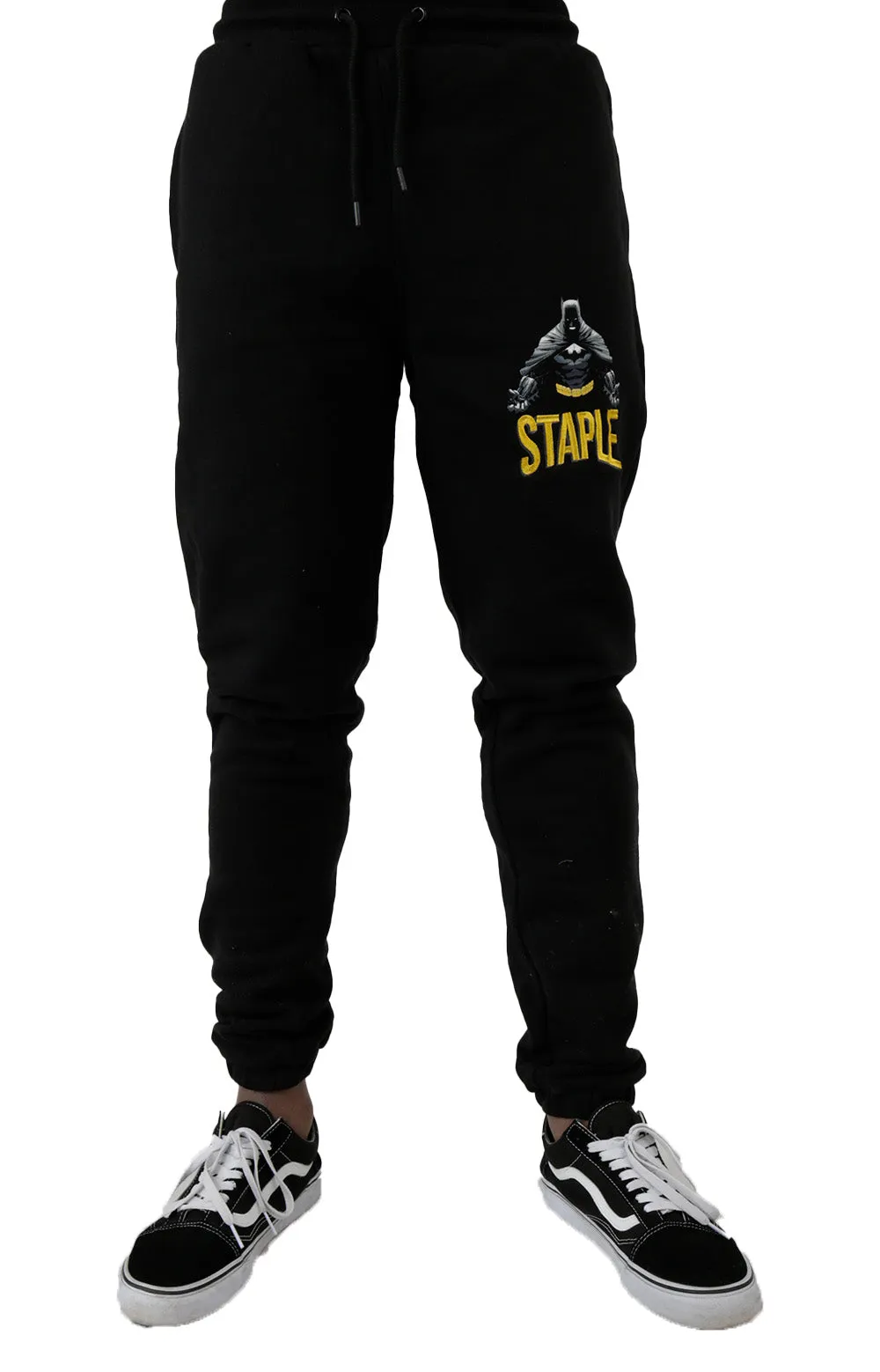 Staple Design x Batman Fleece Graphic Sweatpants - Black