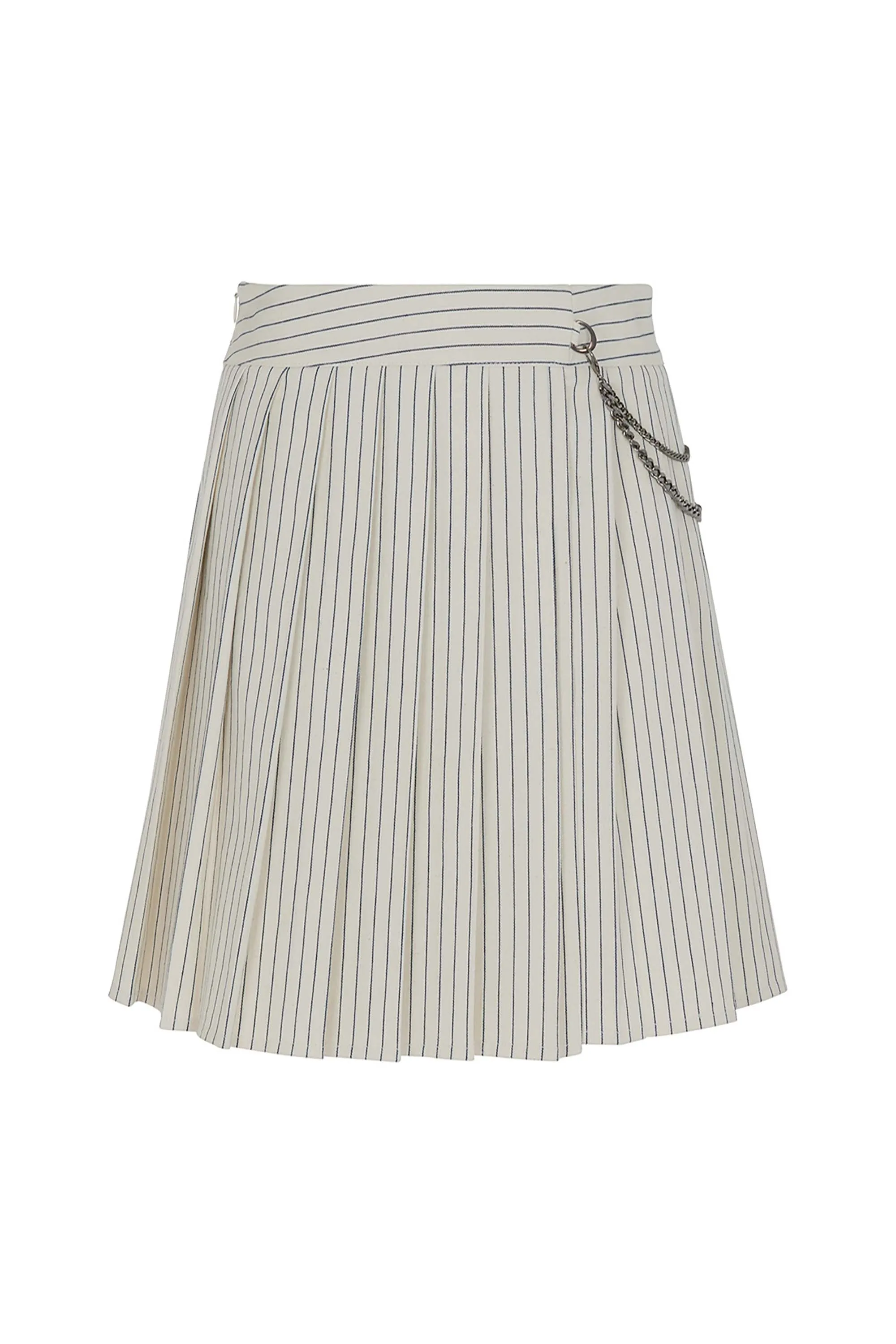 Striped Pleated Mini Skirt (Final Sale)