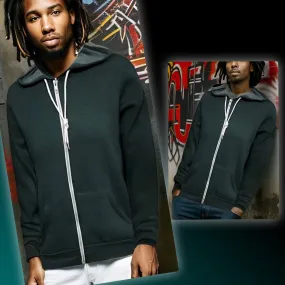 ^ZIP UP HOODIES^ (GREEN) (LIGHTWEIGHT)